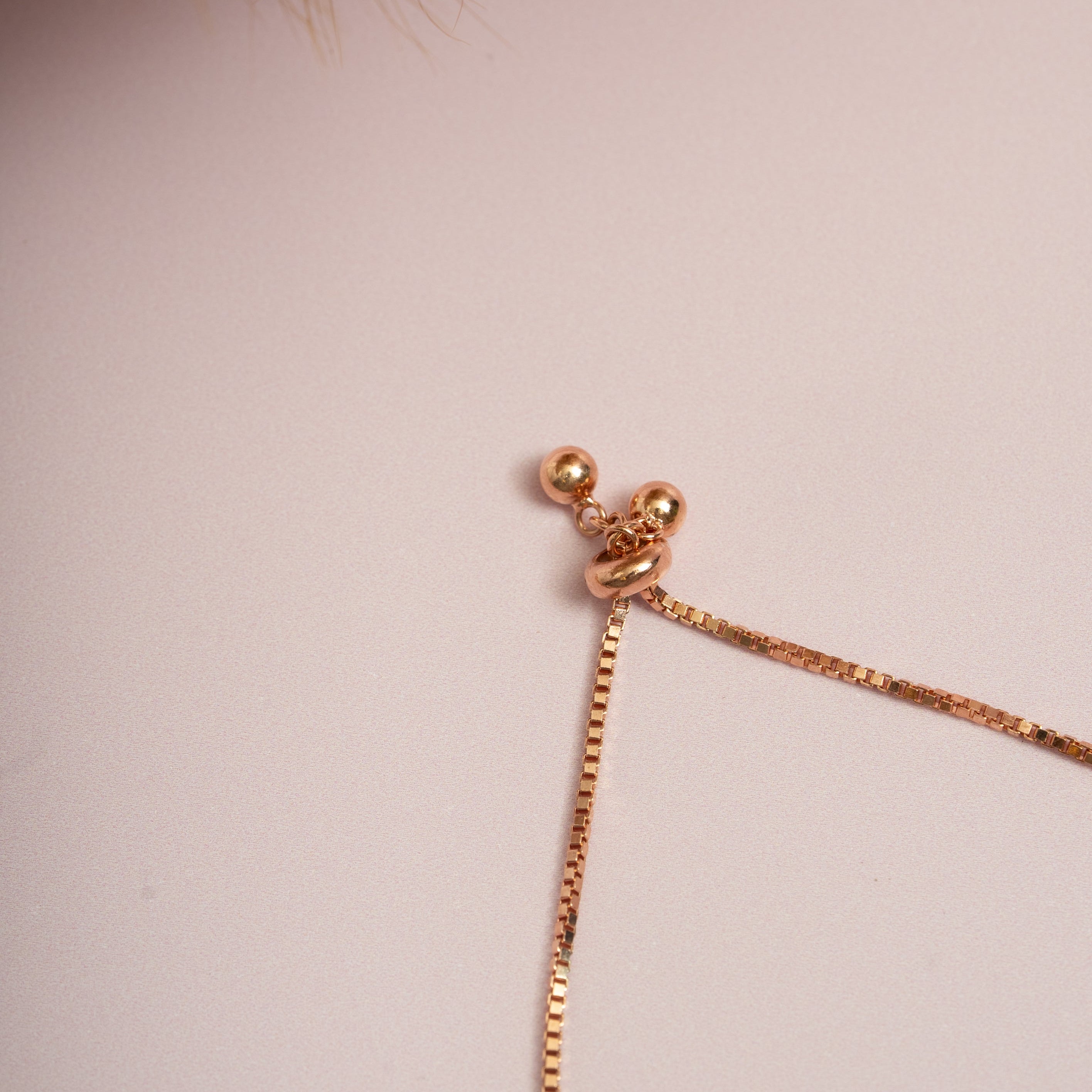Rose Gold Bow Charm Bracelet