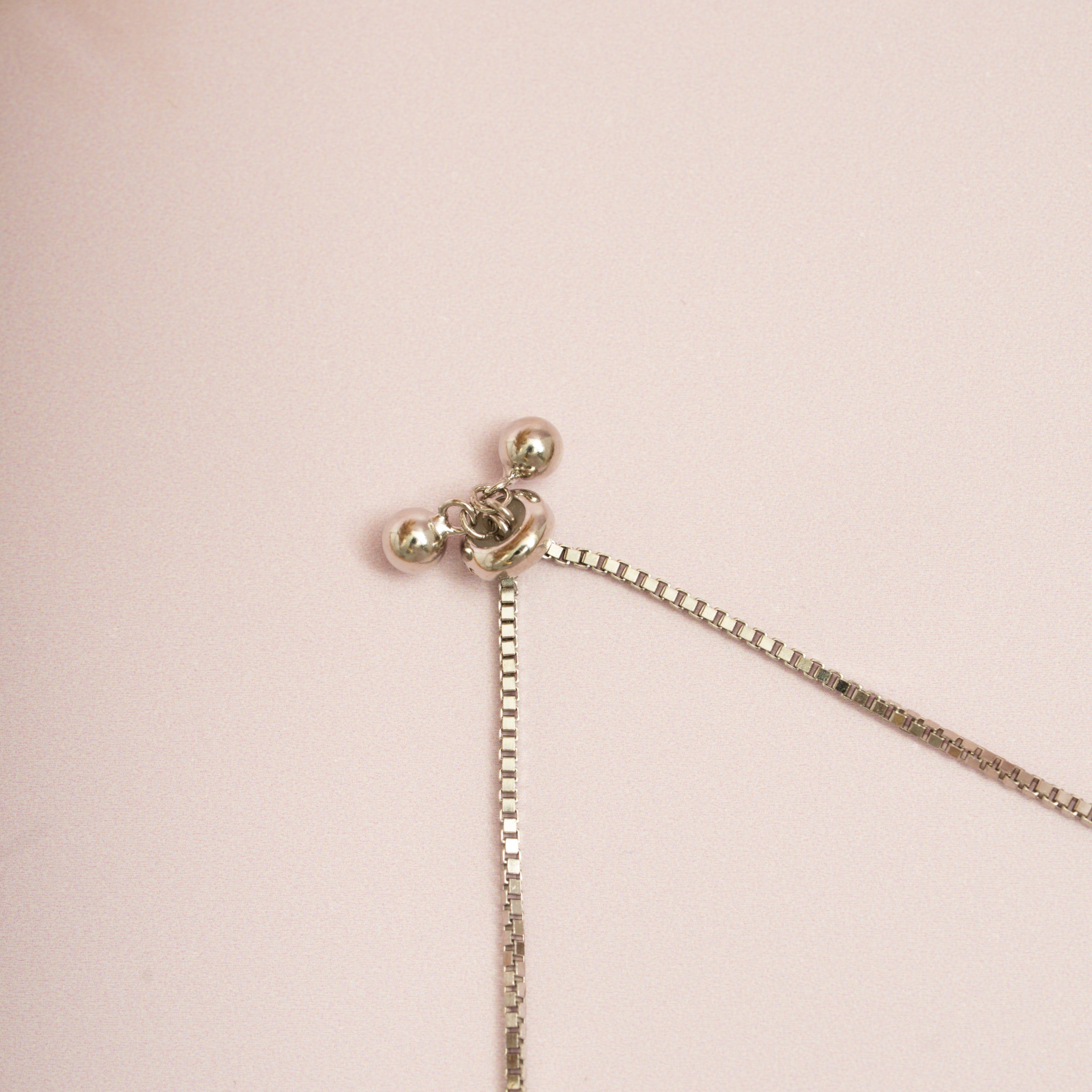Silver CZ Flower Bracelet
