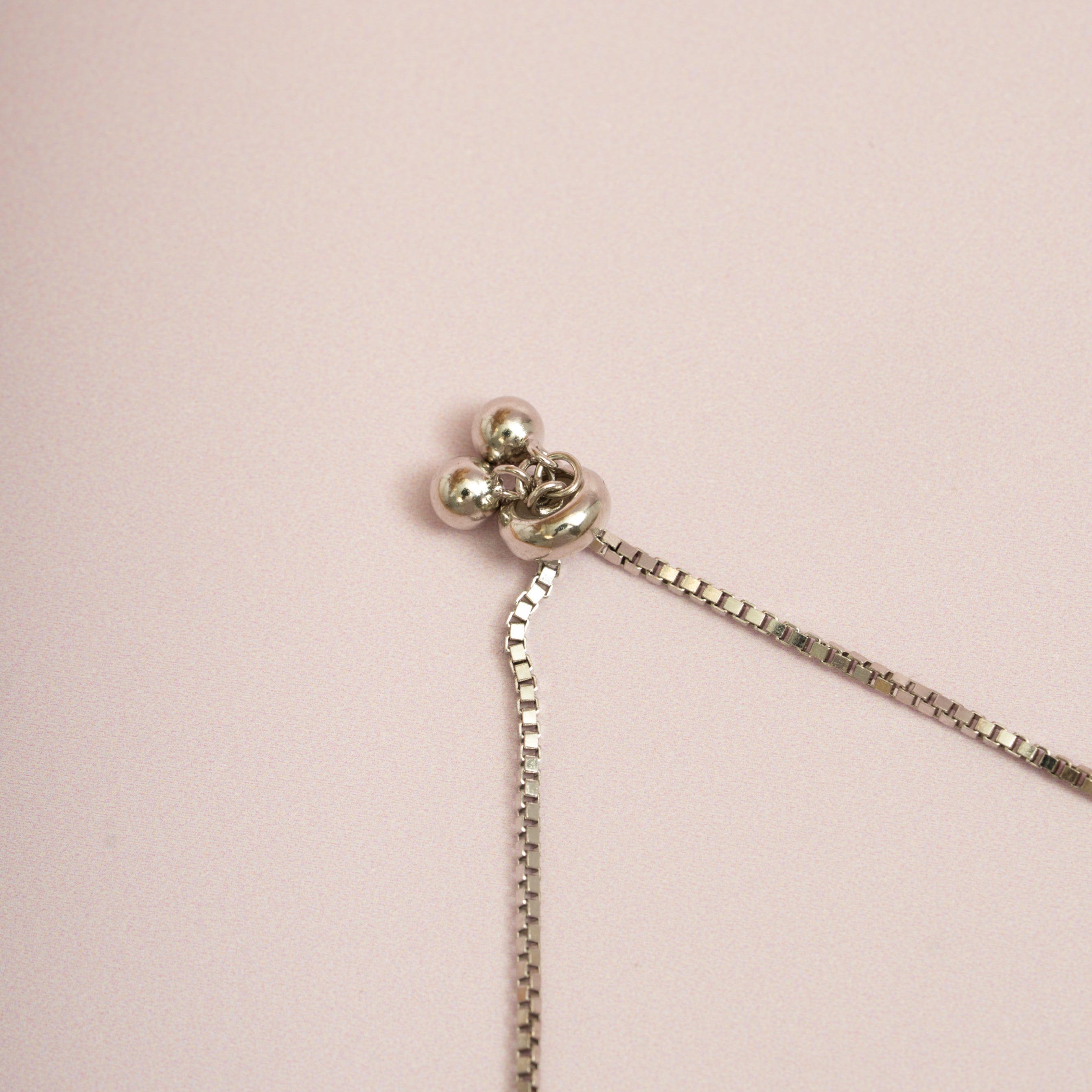Silver Moonstone Pear Bracelet