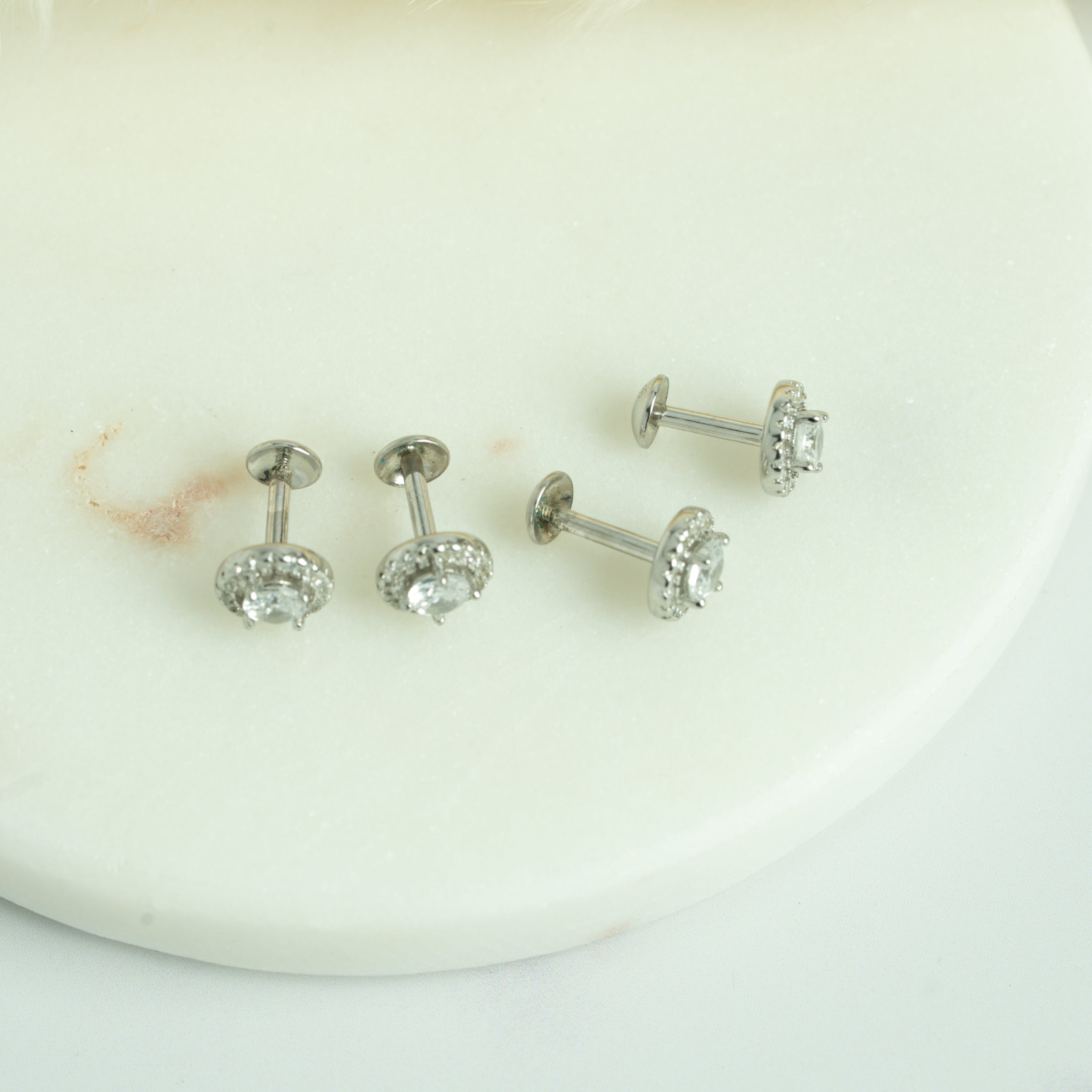 Classic Round Halo Studs