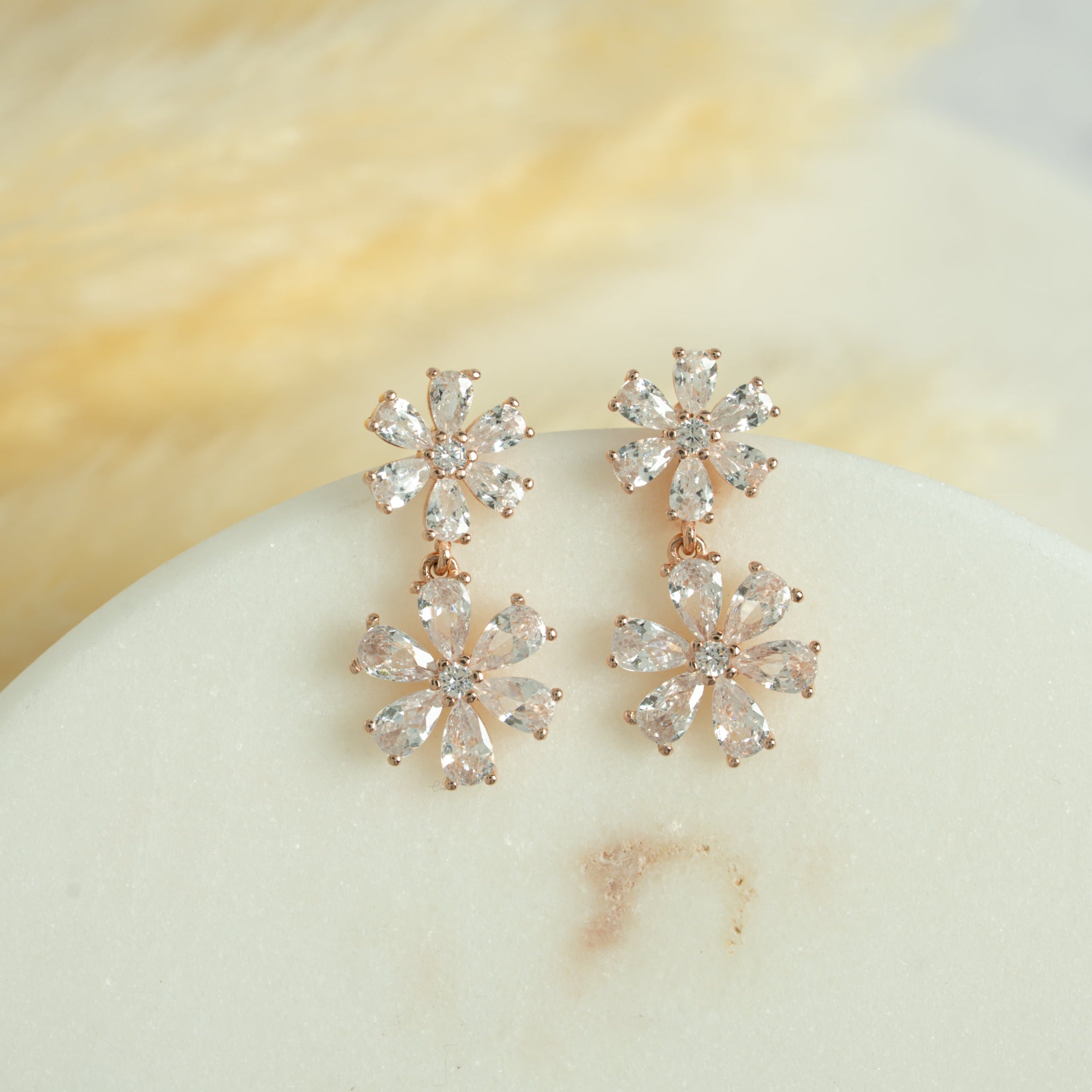 Rose Gold Blossom Drops
