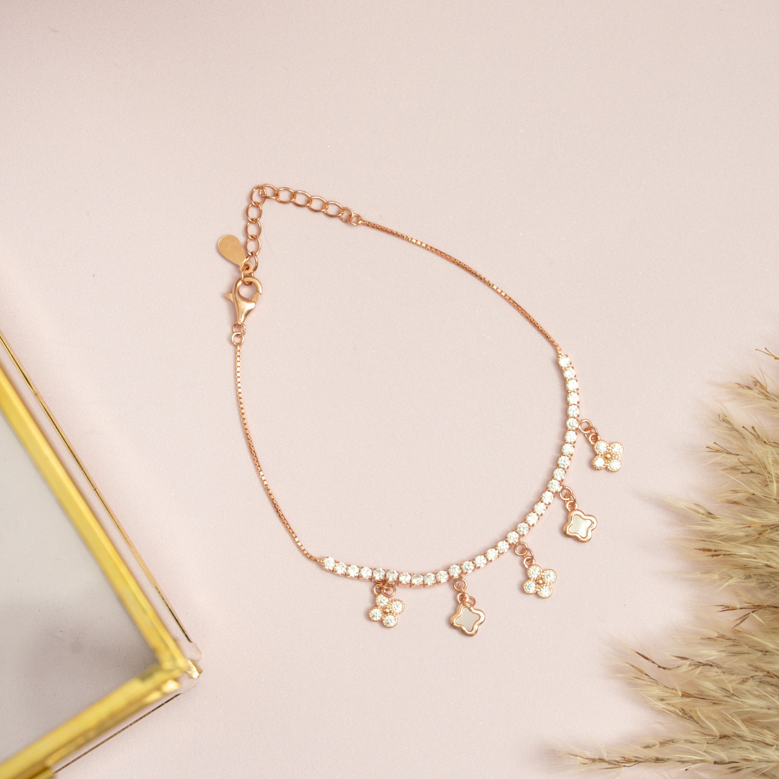 Rose Gold Charm Bracelet