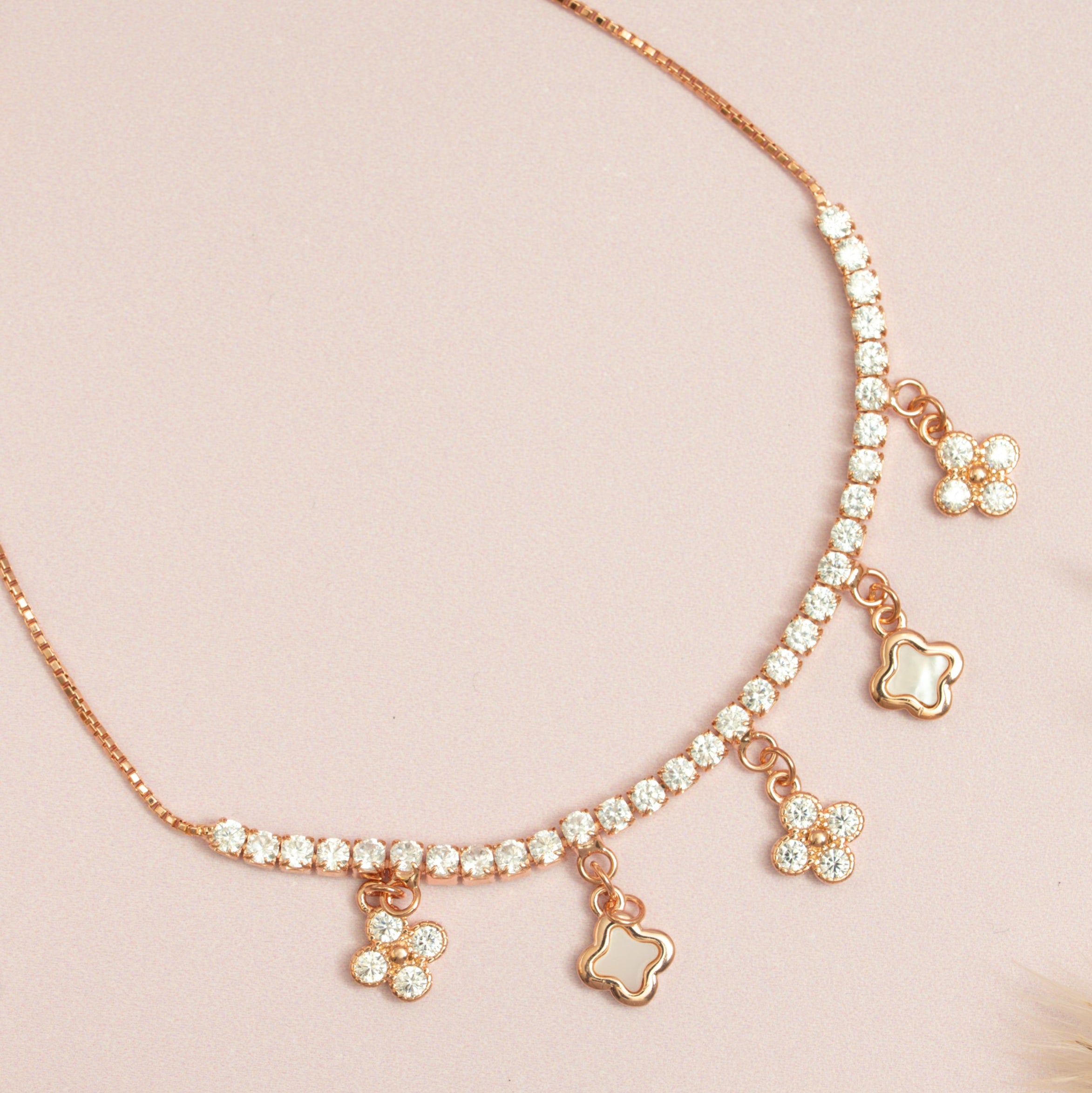 Rose Gold Charm Bracelet