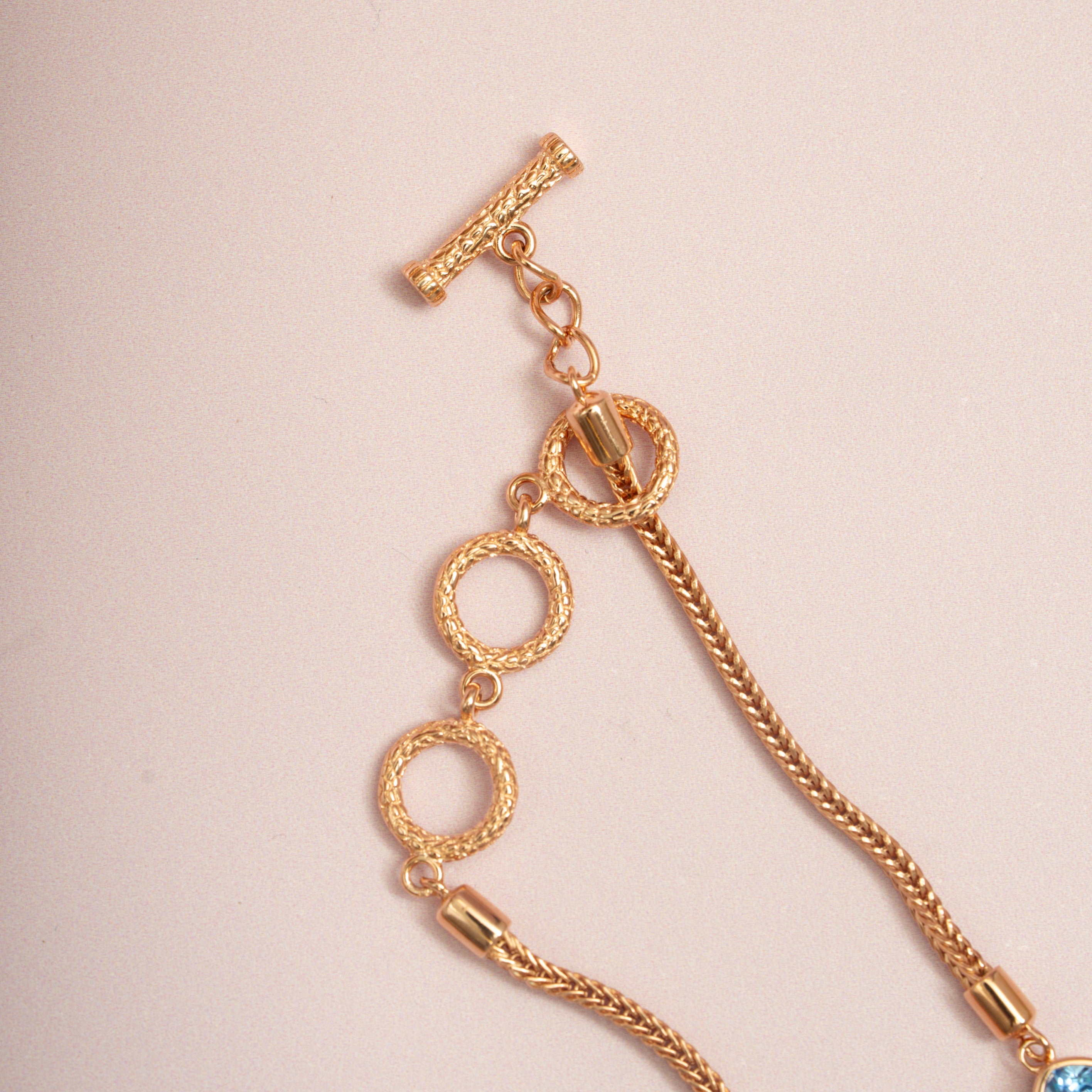 Rose Gold Gemstone Bracelet
