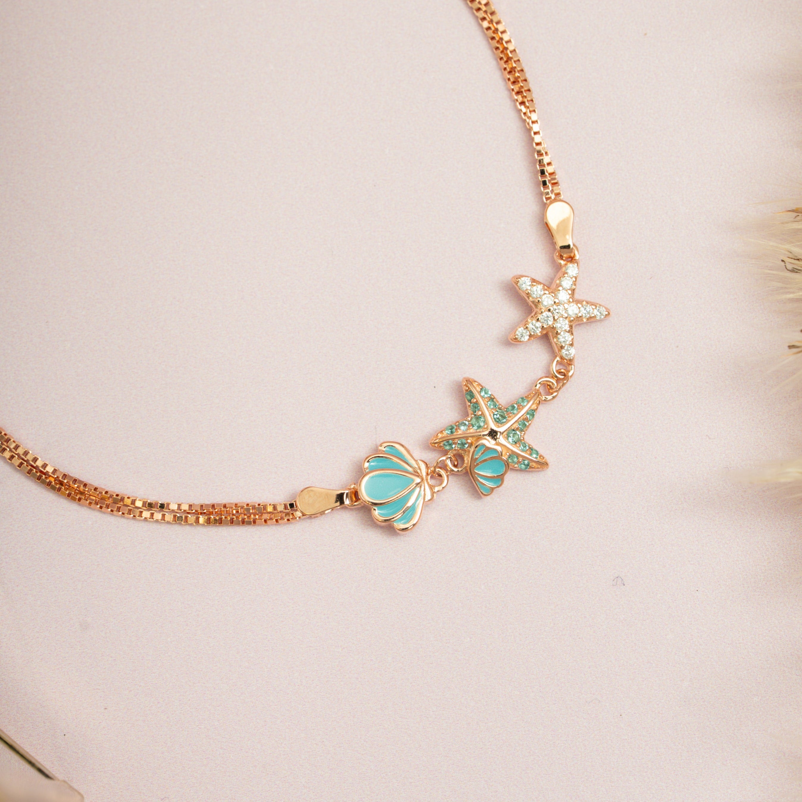 Rose Gold Starfish Bracelet