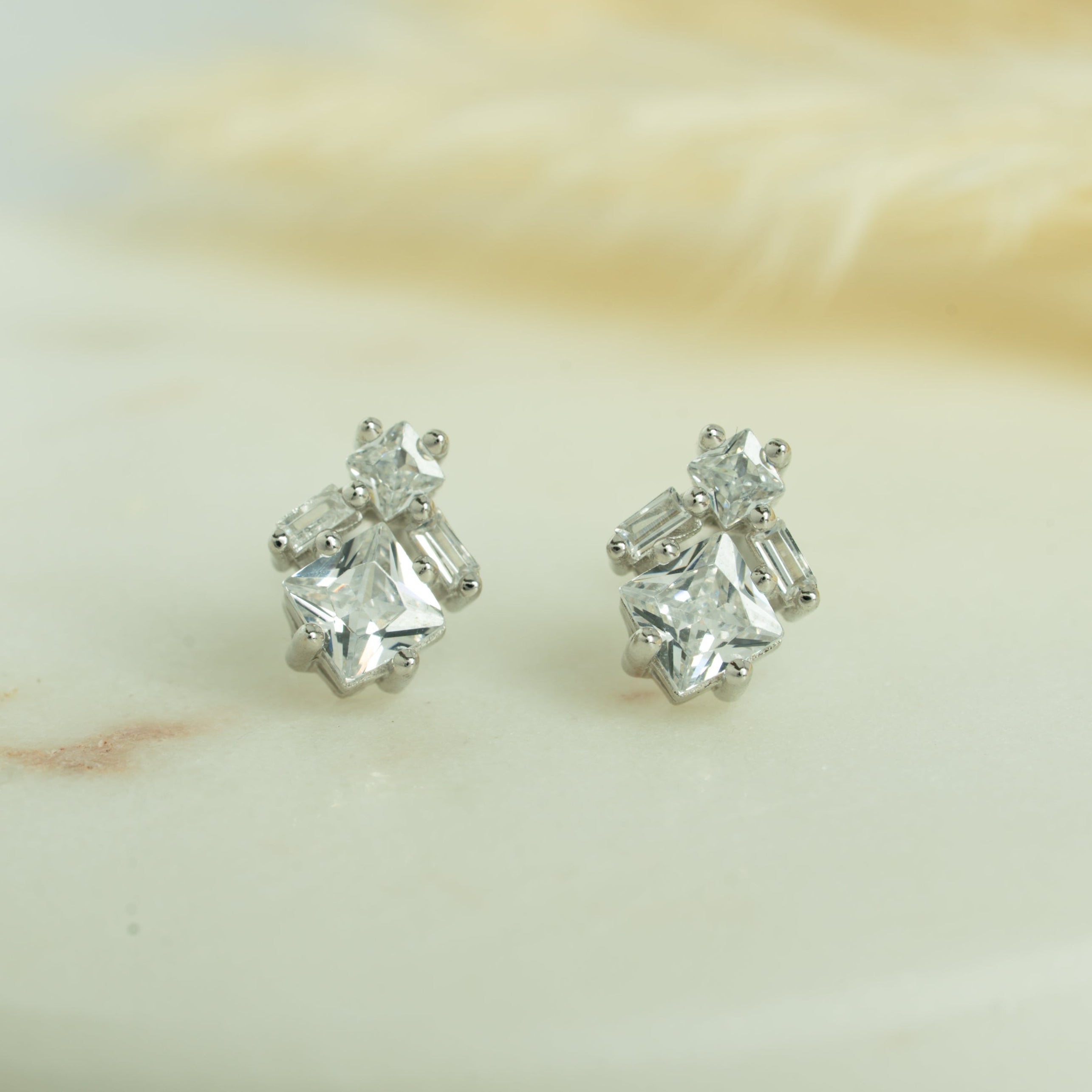 Art Deco Cluster Studs