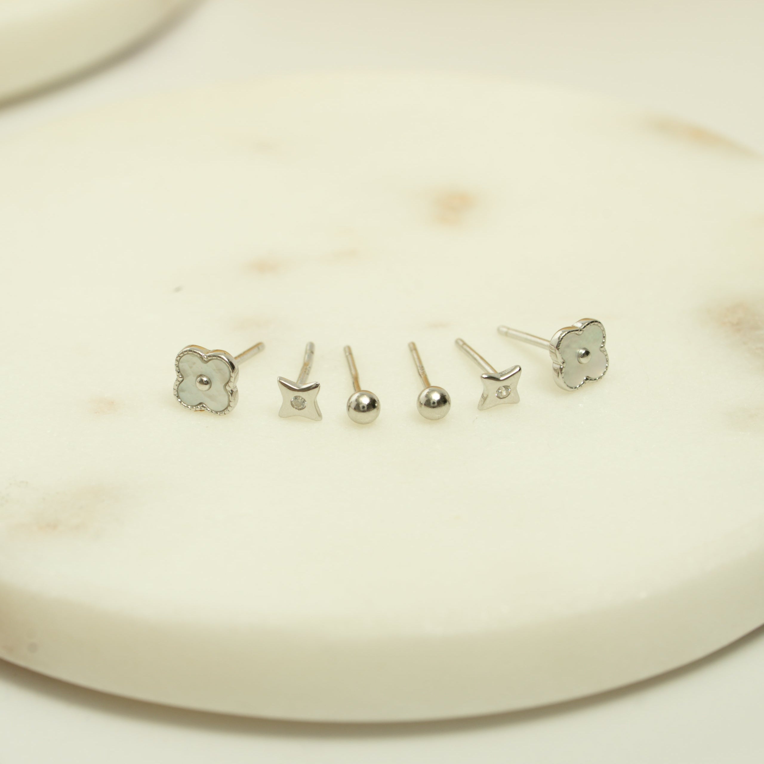 Heart Trio Stud Set