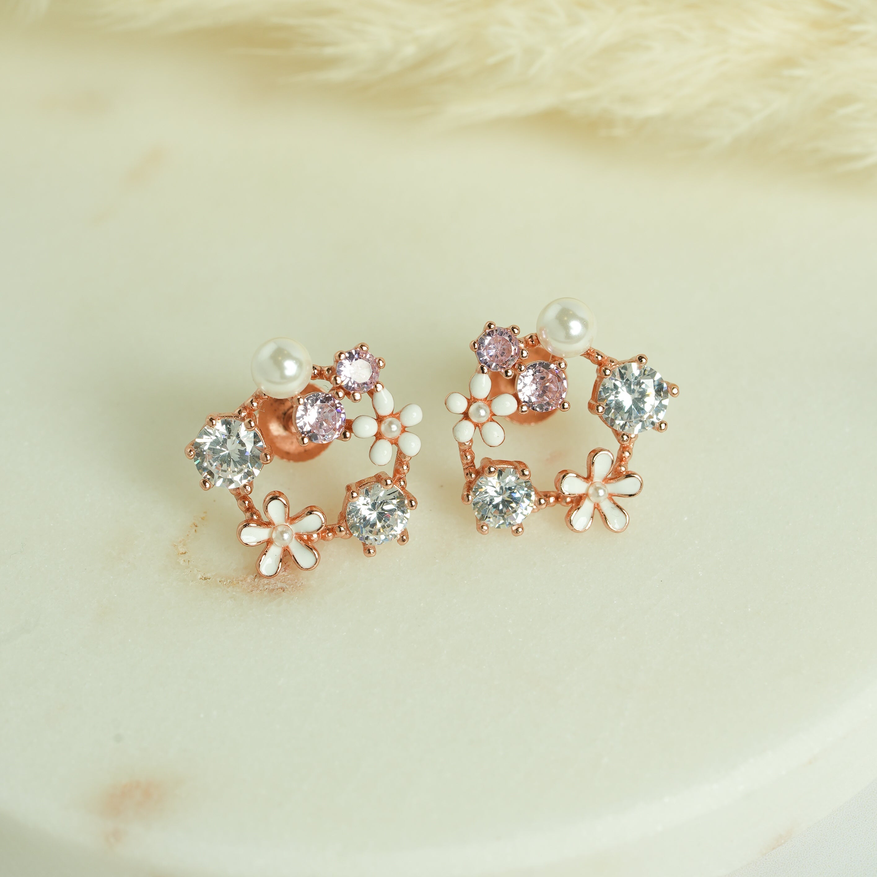 Pastel Butterfly Pearl Drops