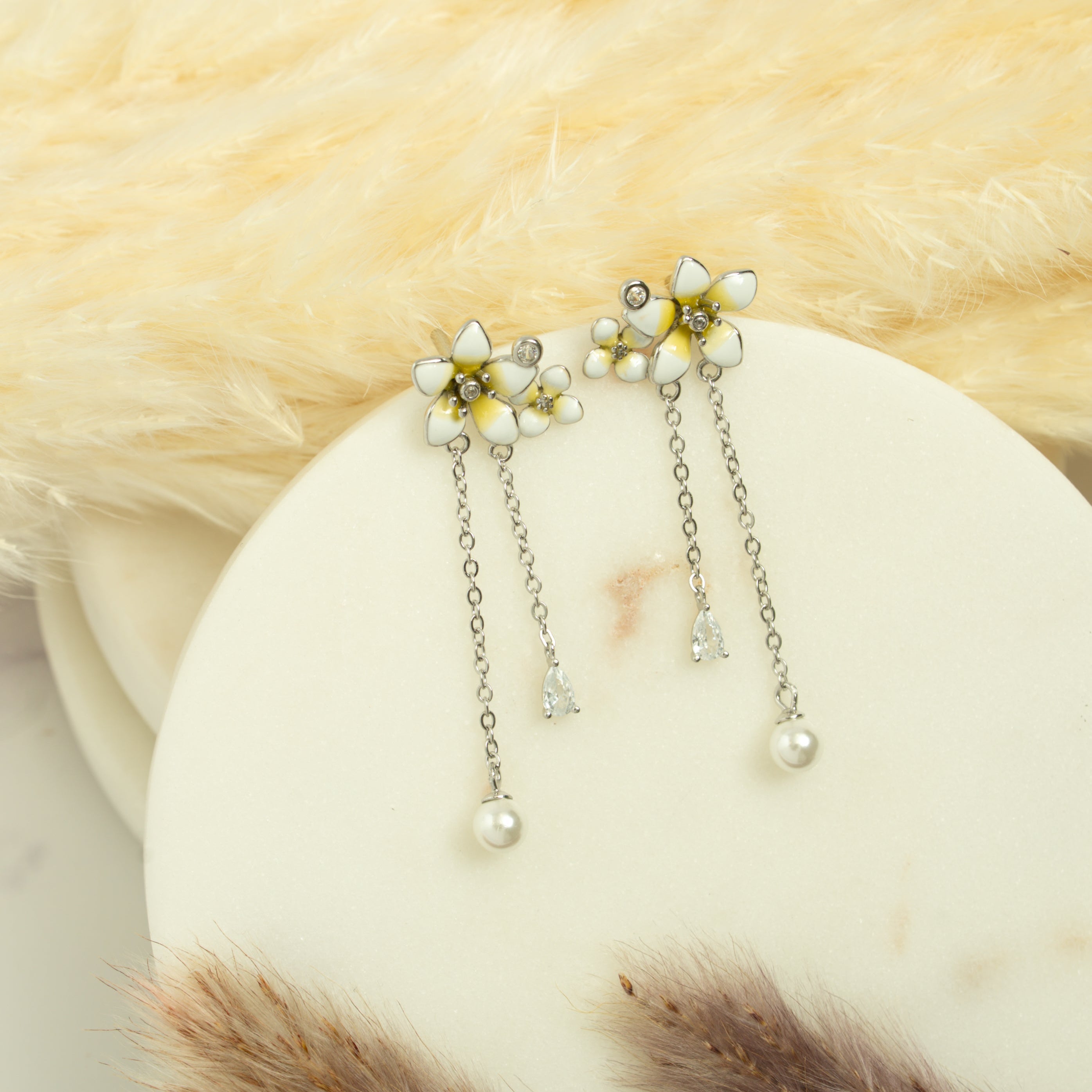 Plumeria Flower Tassel Drops
